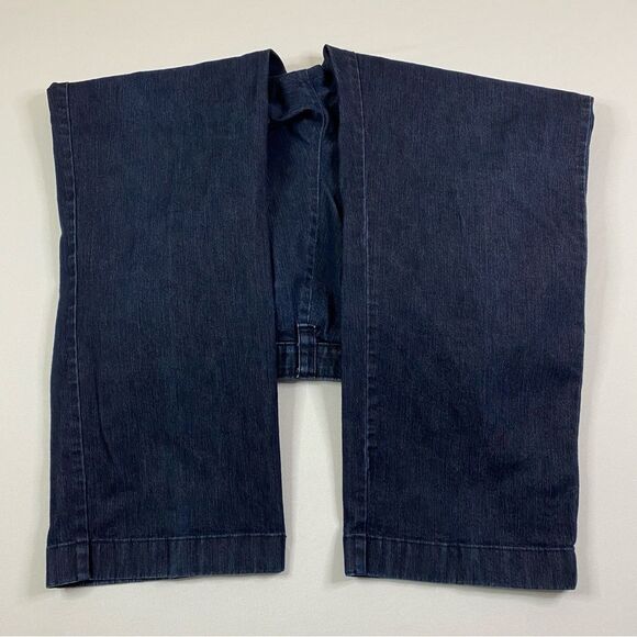 L.L. Bean Classic Fit Jeans Women's 16 Petite Cropped Stretch‎ Waist Denim Chino - Picture 8 of 10